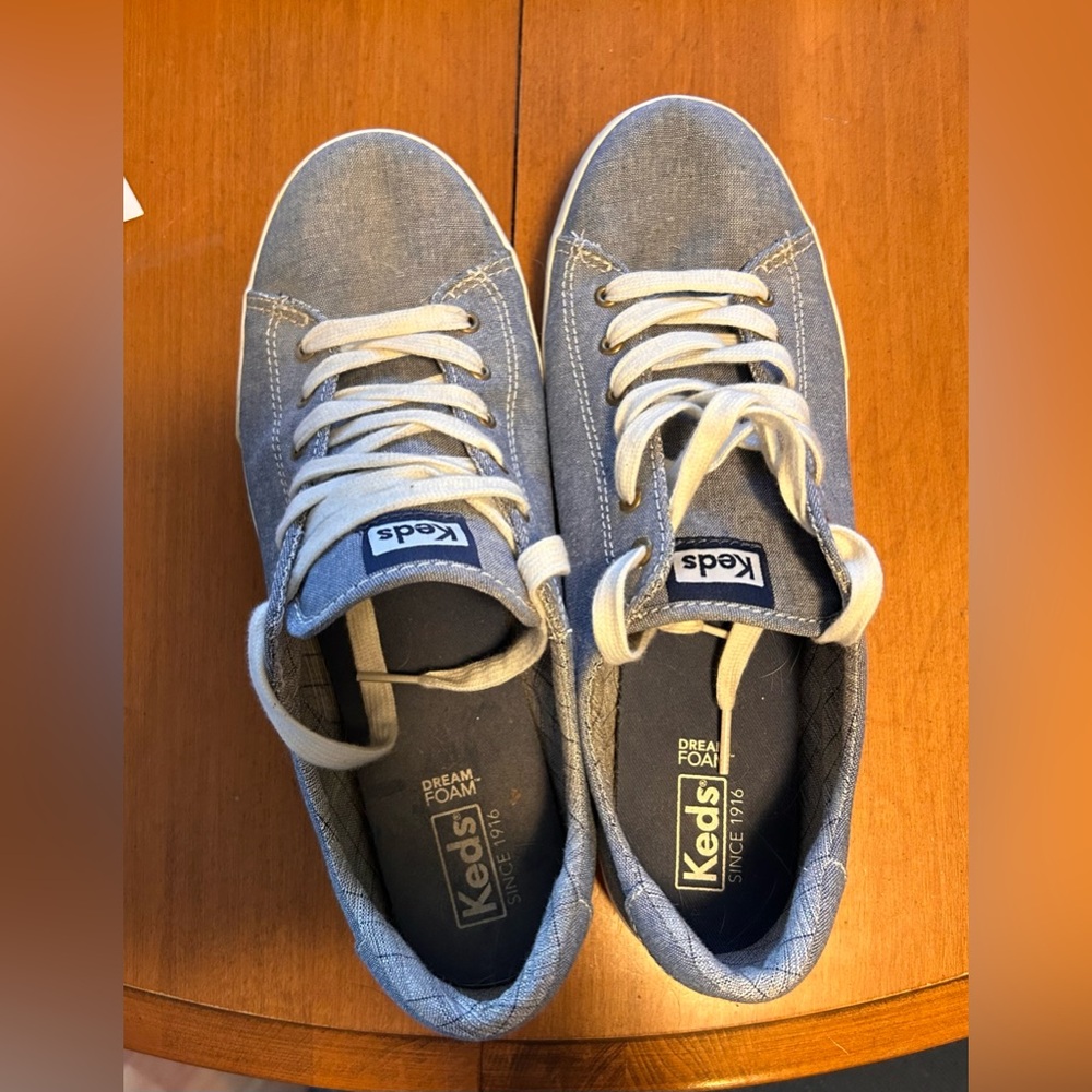 Keds chambray blue. Size 10